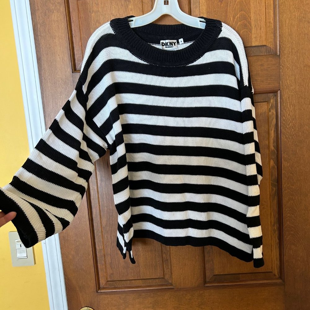 Black & White Cotton Sweater